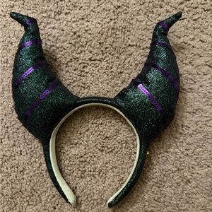 Disney Black and Green Horned Headband